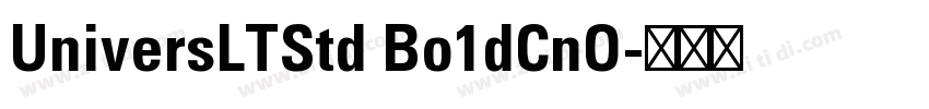 UniversLTStd Bo1dCnO字体转换